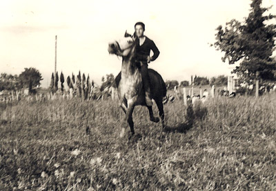 man and horse